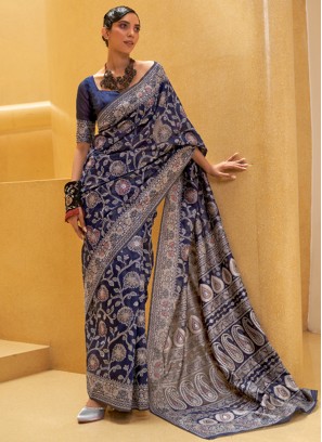 Attractive Zari Contemporary Saree