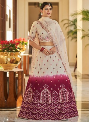 Auspicious Art Silk Thread Lehenga Choli