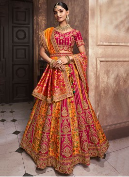 Auspicious Silk Reception Lehenga Choli