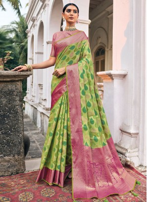 Auspicious Weaving Designer Saree