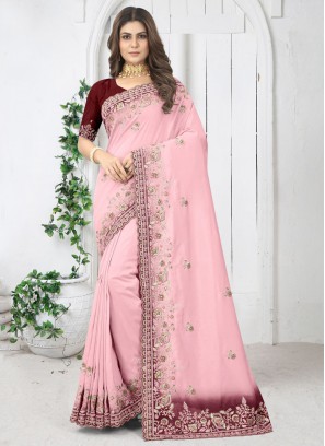 Awesome Silk Wedding Designer Saree