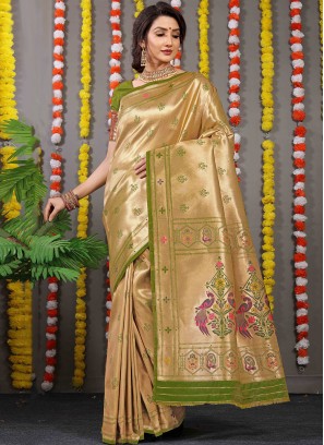 Banarasi Silk Green Classic Saree