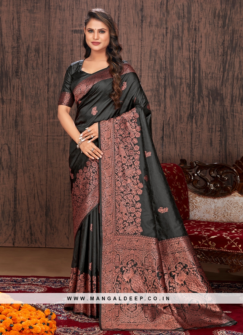 Banarasi Silk Grey Saree