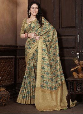 Banarasi Silk Multi Colour Saree