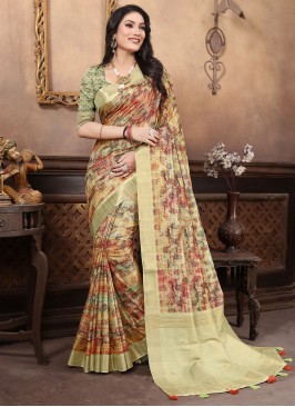 Banarasi Silk Weaving Classic Saree in Sea Green