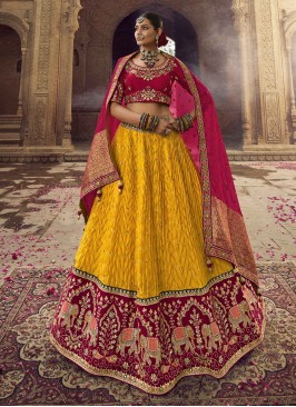 Baronial Embroidered Viscose A Line Lehenga Choli