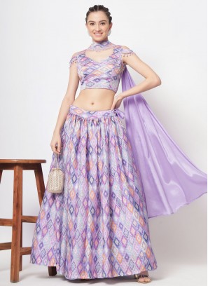 Baronial Sequins Silk Trendy Lehenga Choli