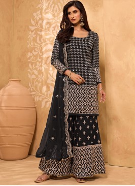 Beauteous Black Designer Pakistani Salwar Suit