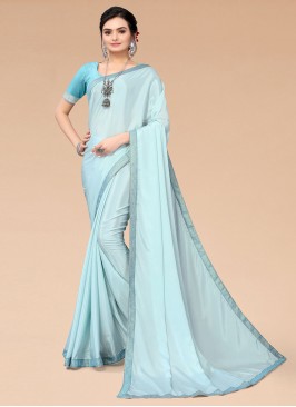 Beauteous Blue Contemporary Saree
