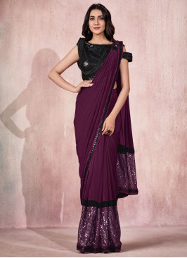 Beauteous Lycra Reception Contemporary Saree