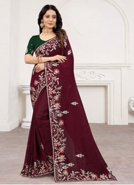 Beauteous Organza Ceremonial Classic Designer Saree