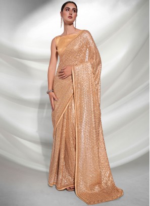 Beauteous Sequins Contemporary Style Saree
