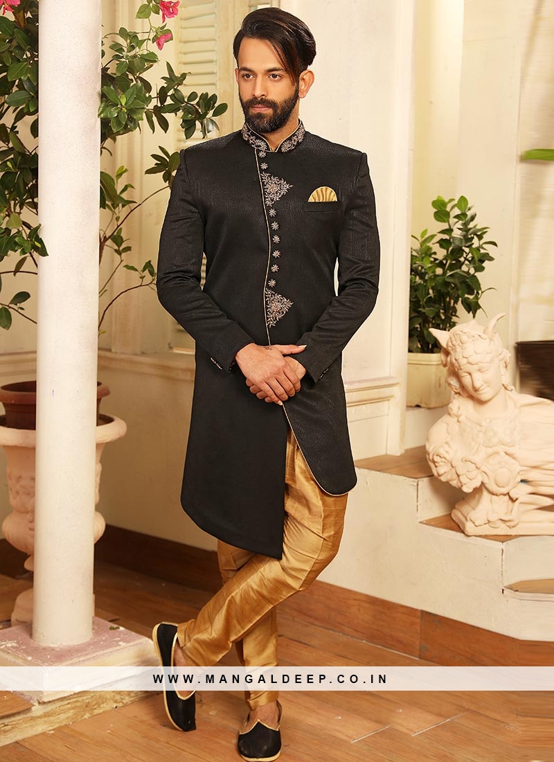 indo western black suit