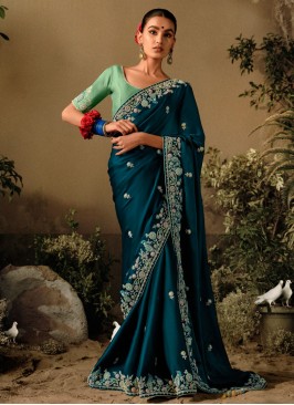 Beautiful Embroidered Contemporary Saree