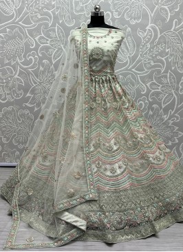 Beautiful Green Wedding A Line Lehenga Choli