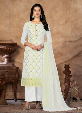 Beautiful Off White Trendy Salwar Kameez