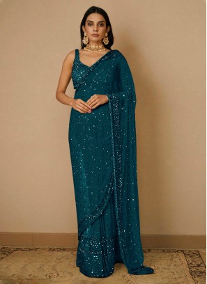 Beautiful Sequins Casual Contemporary Saree