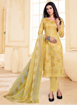 Beautiful Yellow Color Function Wear Salwar Kameez