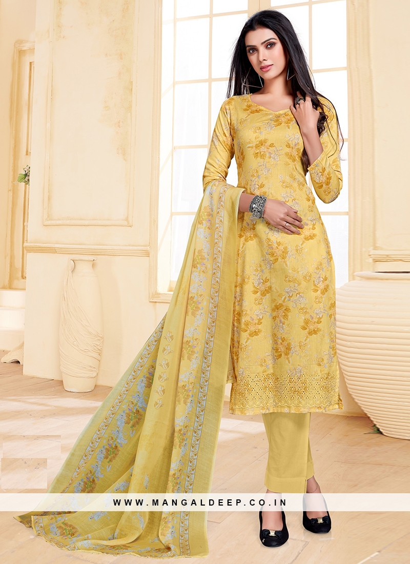 50 Latest Yellow Salwar Suit Designs for Weddings and Festivals (2022) -  Tips and Beauty | Kurti designs party wear, Cotton kurti designs, Pink anarkali  suits