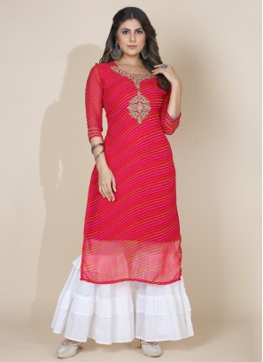Beckoning Embroidered Casual Designer Kurti