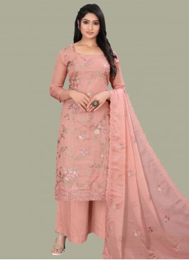 Beckoning Embroidered Palazzo Salwar Kameez