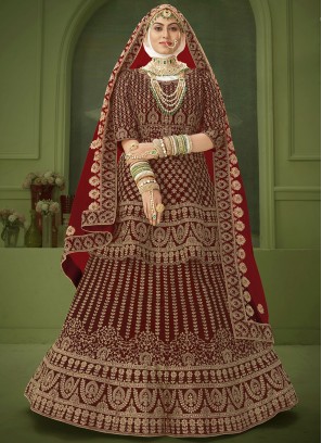 Beckoning Velvet Engagement Lehenga Choli