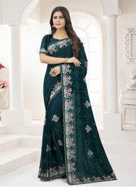 Bedazzling Embroidered Saree