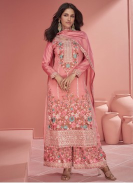 Best Pink Embroidered Trendy Salwar Kameez