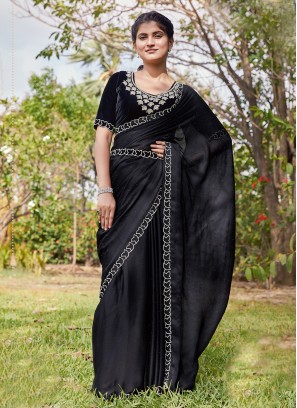 Black Border Classic Saree