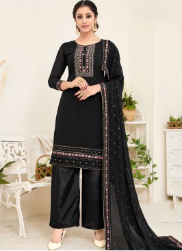 Black Color Georgette Palazzo Dress