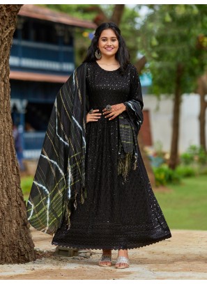 Black Color Kurti With Dupatta