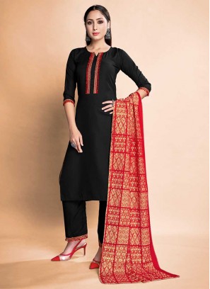 Black Color Rayon Readymade Dresses