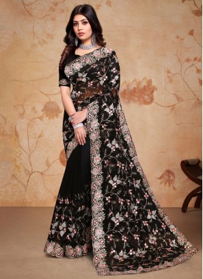 Black Color Saree