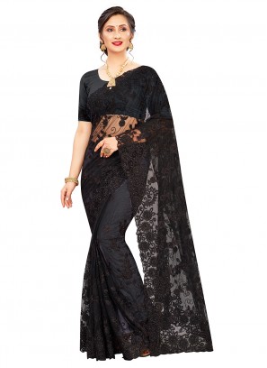 Black Color Trendy Saree