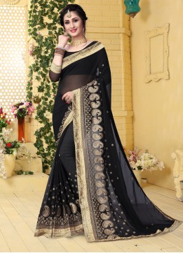 Black Festival Classic Saree