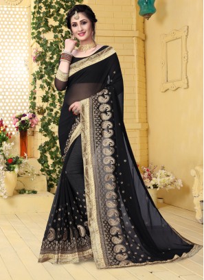 Black Festival Classic Saree