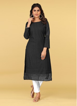 Black Festival Designer Kurti