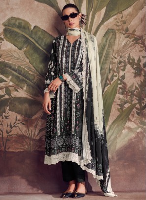 Black Muslin Salwar Kameez