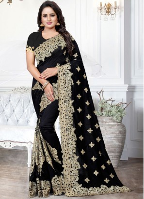 Black Silk Zari Traditional Saree