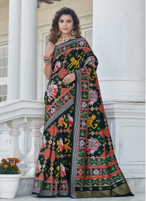 Black Weaving Ceremonial Classic Saree