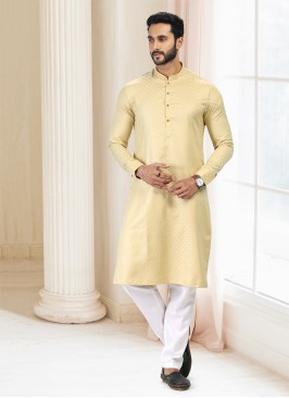 Blissful Fancy Silk Fabric Festive Wear Mens Kurta