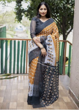 Blissful Cotton Multi Colour Saree