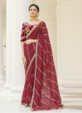 Blissful Designer Saree For Ceremonial