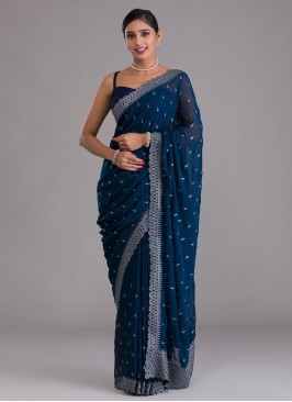 Blooming Chiffon Traditional Saree