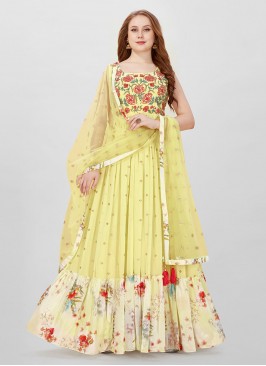 Blooming Embroidered Readymade Gown