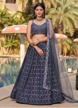 Blooming Georgette Party Lehenga Choli