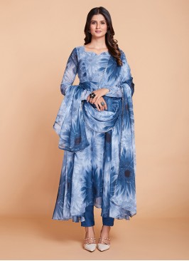 Blue Ceremonial Designer Salwar Kameez