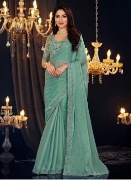 Blue Color Classic Saree