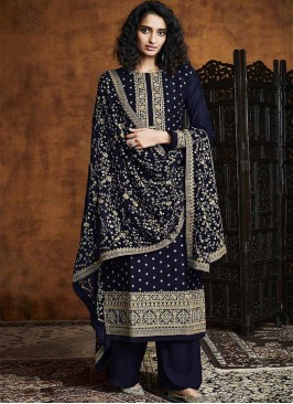Blue Color Georgette Salwar Suit