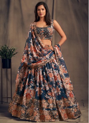 Blue Color Lehenga Choli